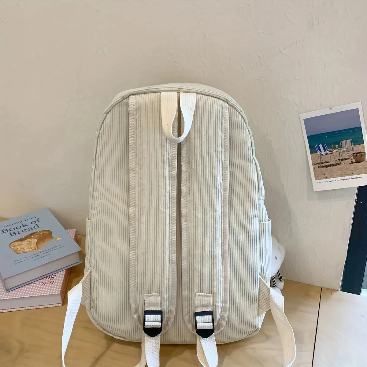 🎒 Cozy Corduroy Cutie: Japanese-Inspired Backpack for School Adventures! 🌟