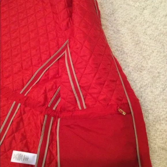- Talbots Quilted Red Jacket Medium
