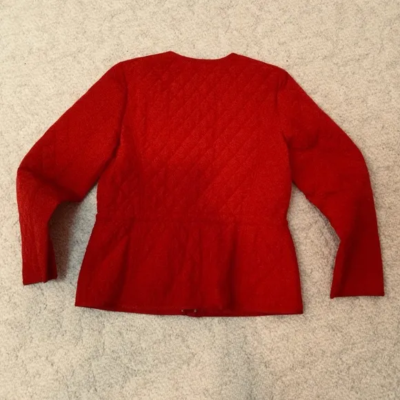 - Talbots Quilted Red Jacket Medium