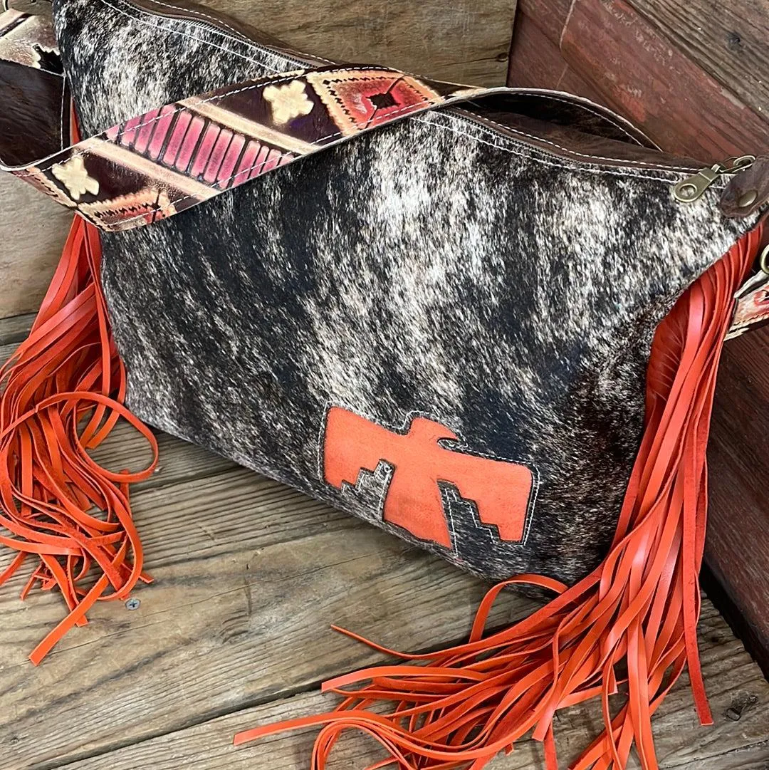 042 Oakley - Brindle w/ Firebird Design