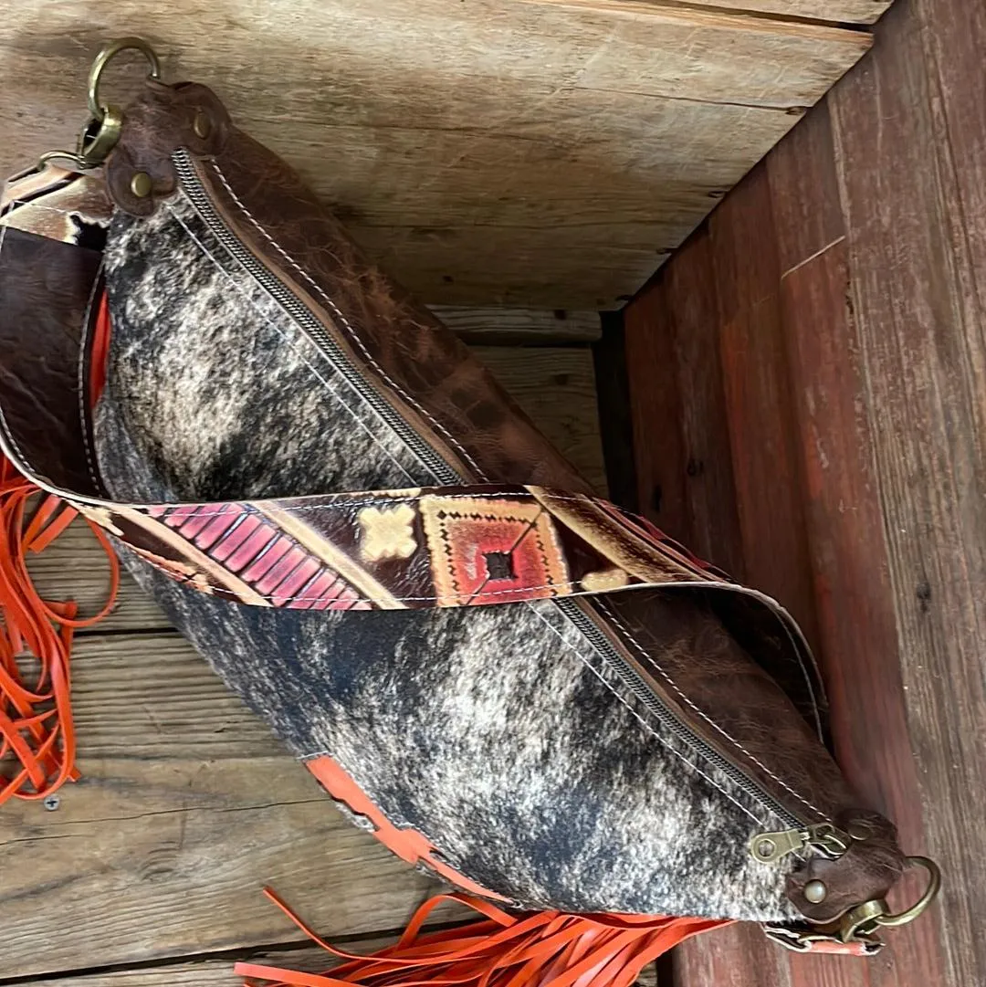 042 Oakley - Brindle w/ Firebird Design