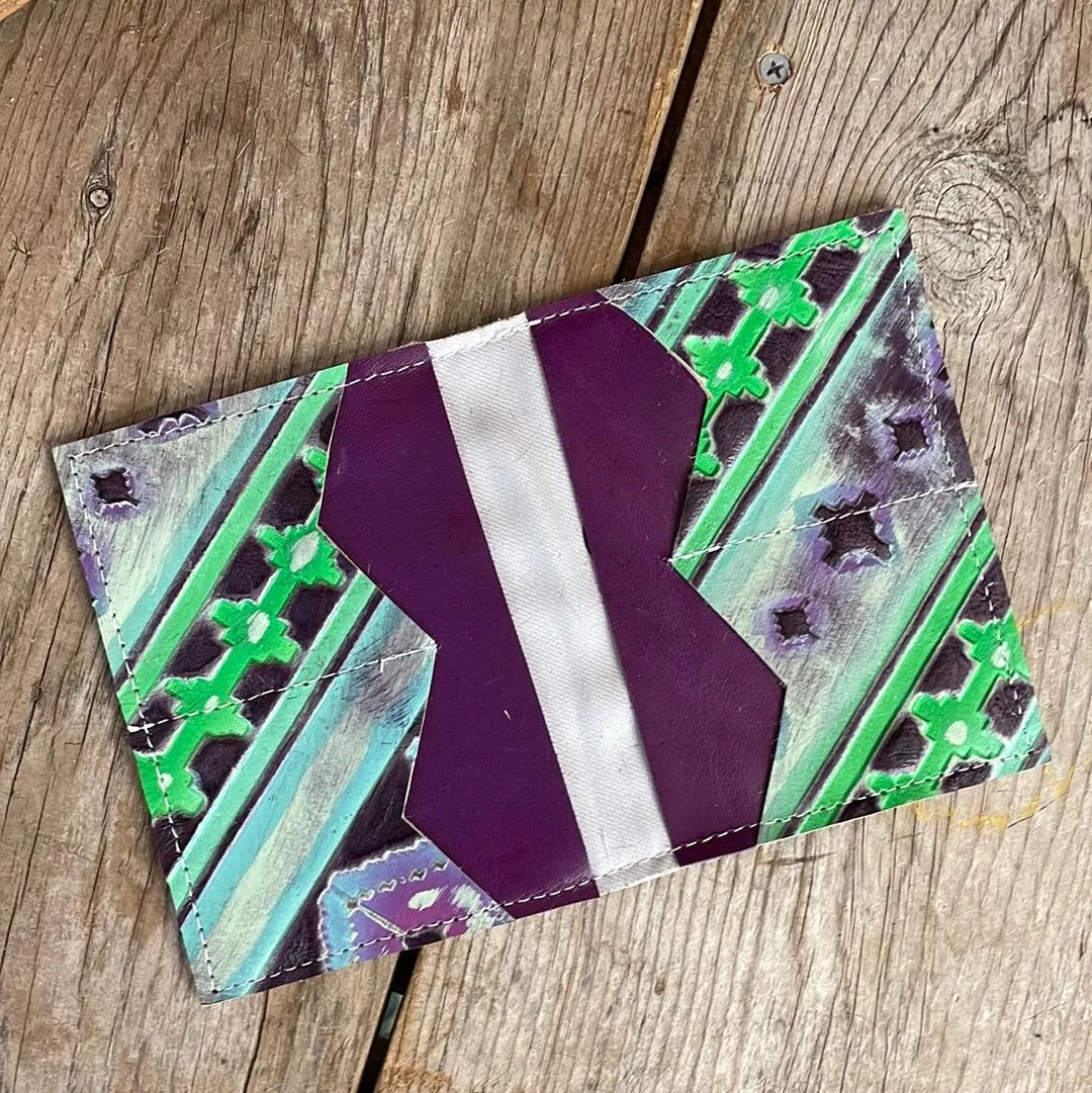 079 Waylon Wallet - Black & White w/ 90's Party