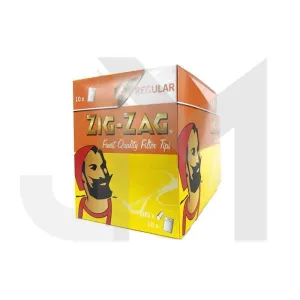 100 Zig-Zag Regular Filter Tips - Pack of 10 Bags