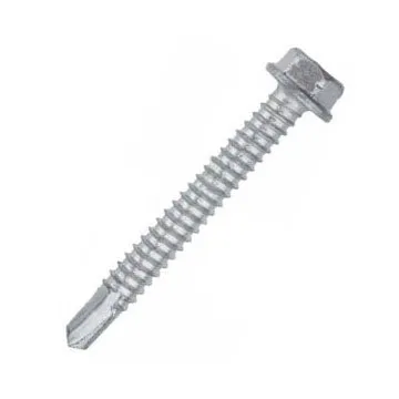 #12-14 x 1-1/4" Bi-Flex Hex Washer Head Self-Drilling Screws #3 Point 3000 pack