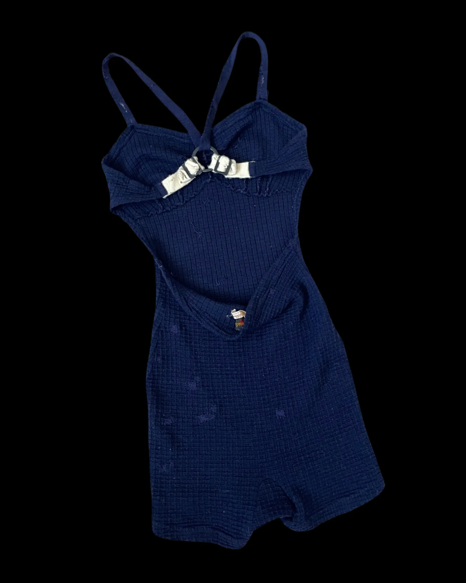 1930s Wool Open Back Swimsuit