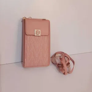 2 in 1 Wallet   Crossbody Bag - Pink - W16