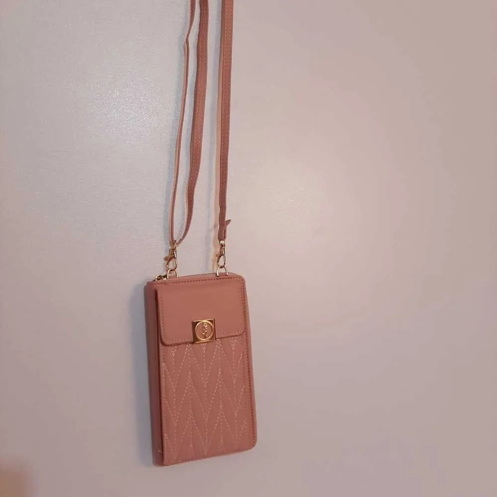 2 in 1 Wallet   Crossbody Bag - Pink - W16