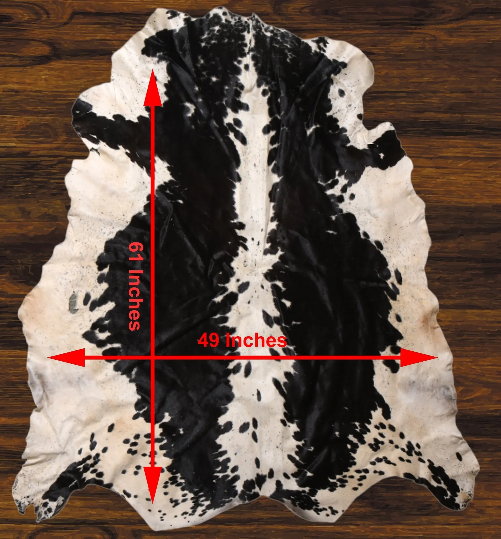 207-31 Cow Skin Hair on Hide 100% Pure Cow Hide Large Decorative/Carpet/Rug/Wall Leather