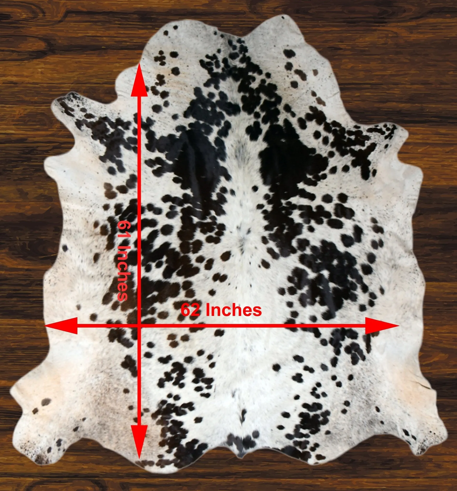 207-75 Cow Skin Hair on Hide 100% Pure Cow Hide Large Decorative/Carpet/Rug/Wall Leather