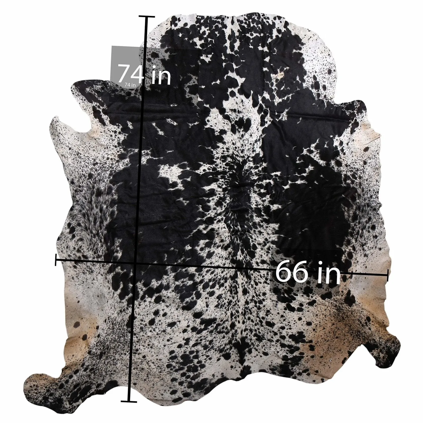 208-14 Cow Skin Hair on Hide 100% Pure Cow Hide Large Decorative/Carpet/Rug/Wall Leather