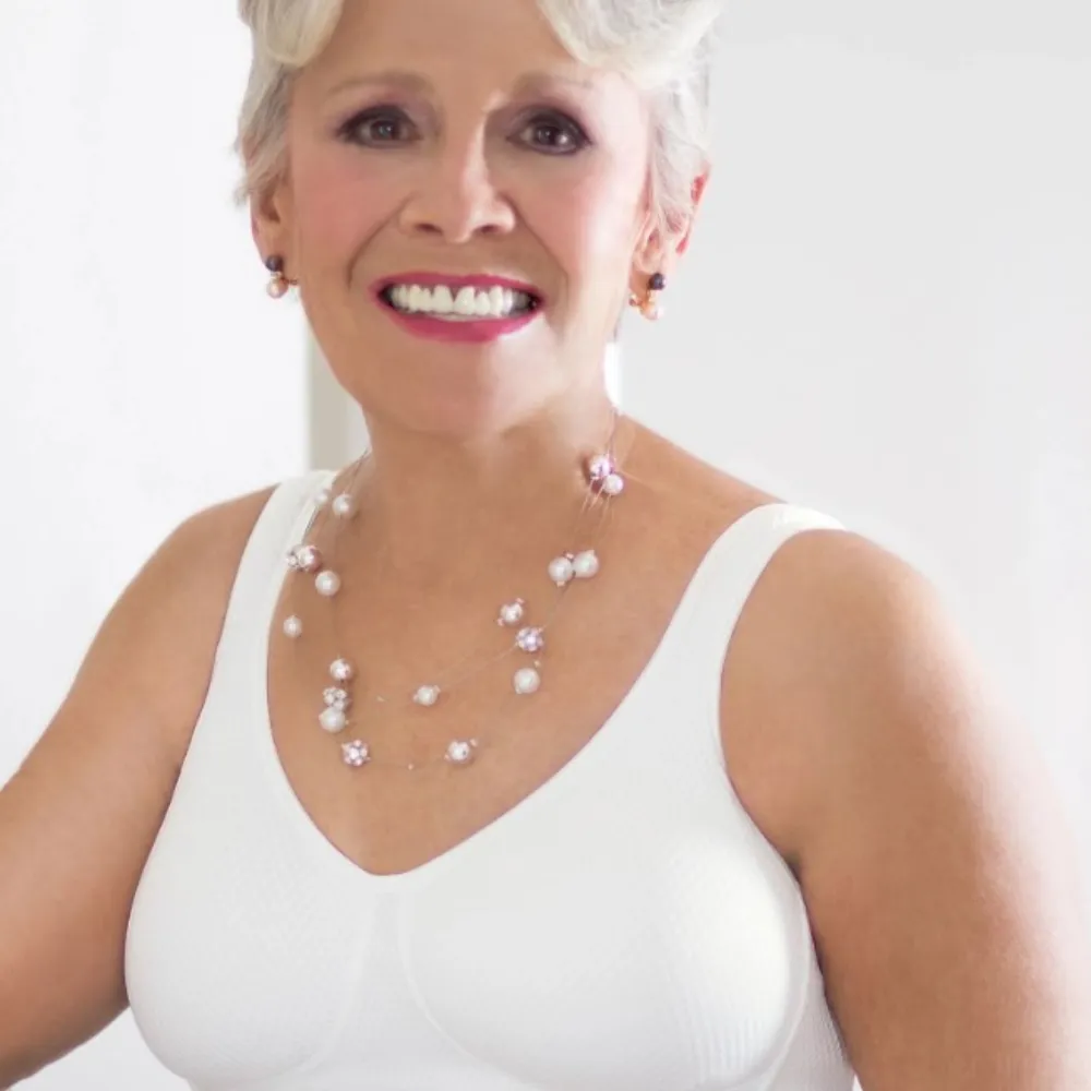 ABC Everyday Comfort Wire Free Pocketed Mastectomy Bra - White 525