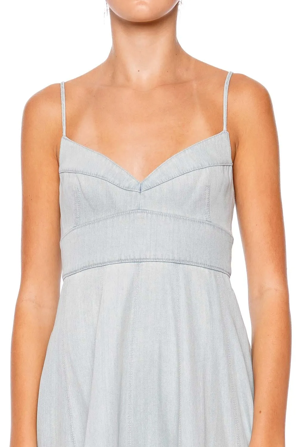 Acacia Denim Swing Midi Dress
