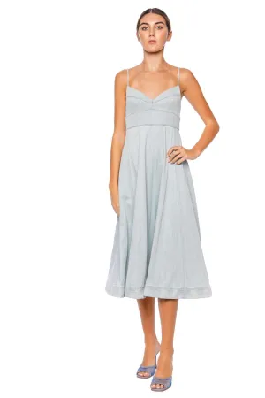 Acacia Denim Swing Midi Dress