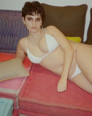 Acacia: Gigi Bikini Top - Cream Crochet