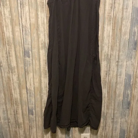 Aerie gray thin strap maxi dress with adjustable straps | Size Small