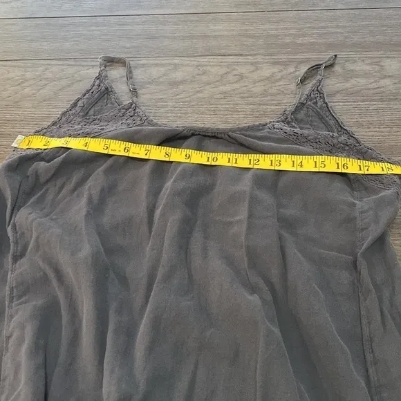Aerie gray thin strap maxi dress with adjustable straps | Size Small
