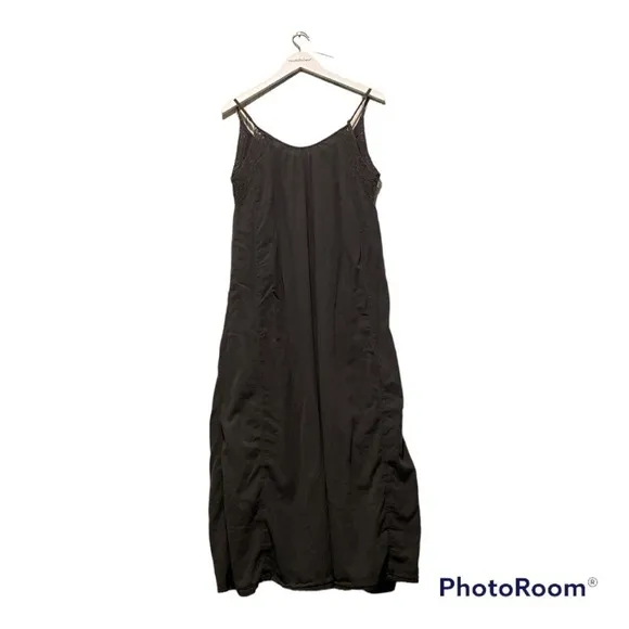 Aerie gray thin strap maxi dress with adjustable straps | Size Small