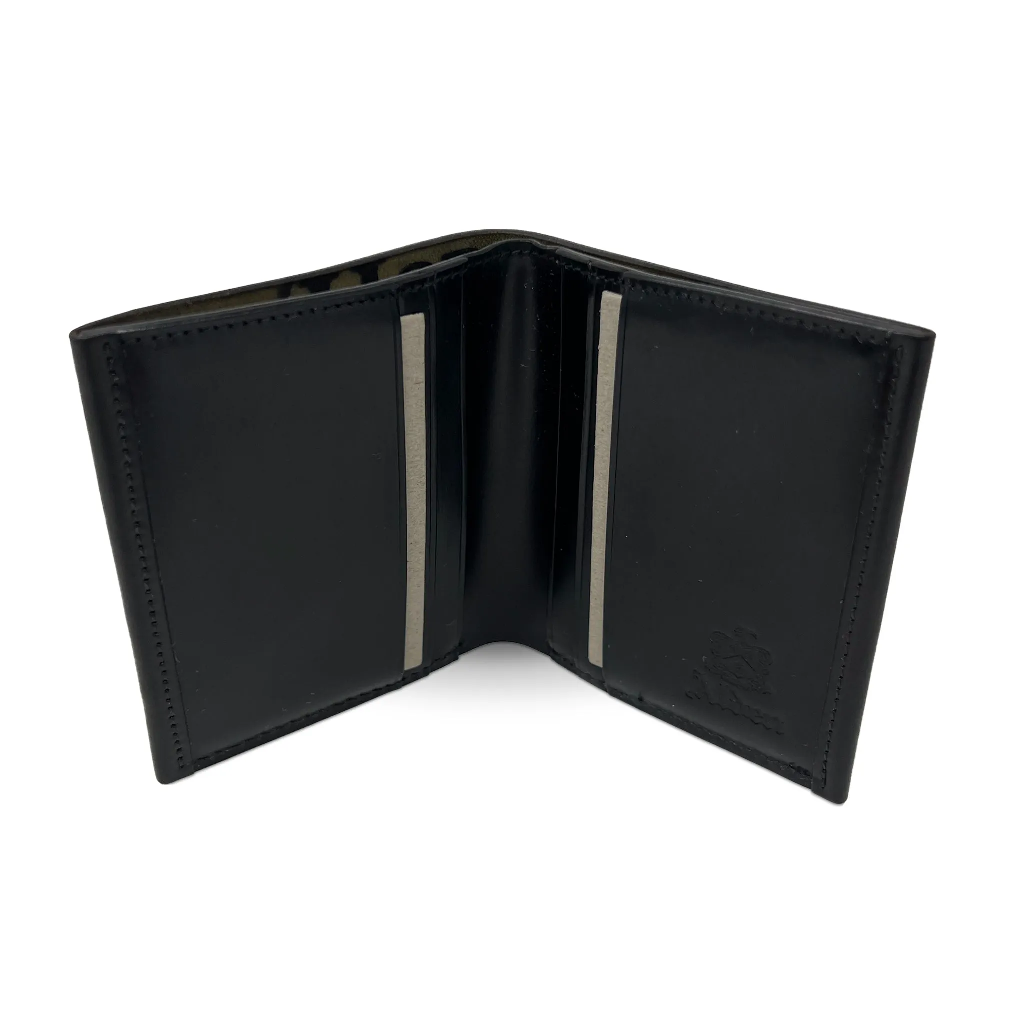 ALDEN Black Shell Cordovan Bi-fold Wallet