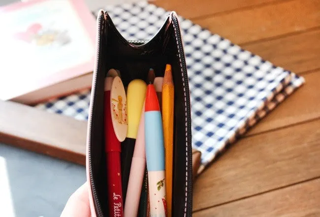 Alice Pencil Case - Pink Enamel