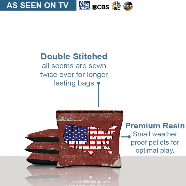 America Red Cornhole Bags