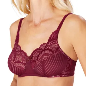 Amoena Karolina Soft Non-Wired Pocketed Mastectomy Bra- Red/Nude 45023