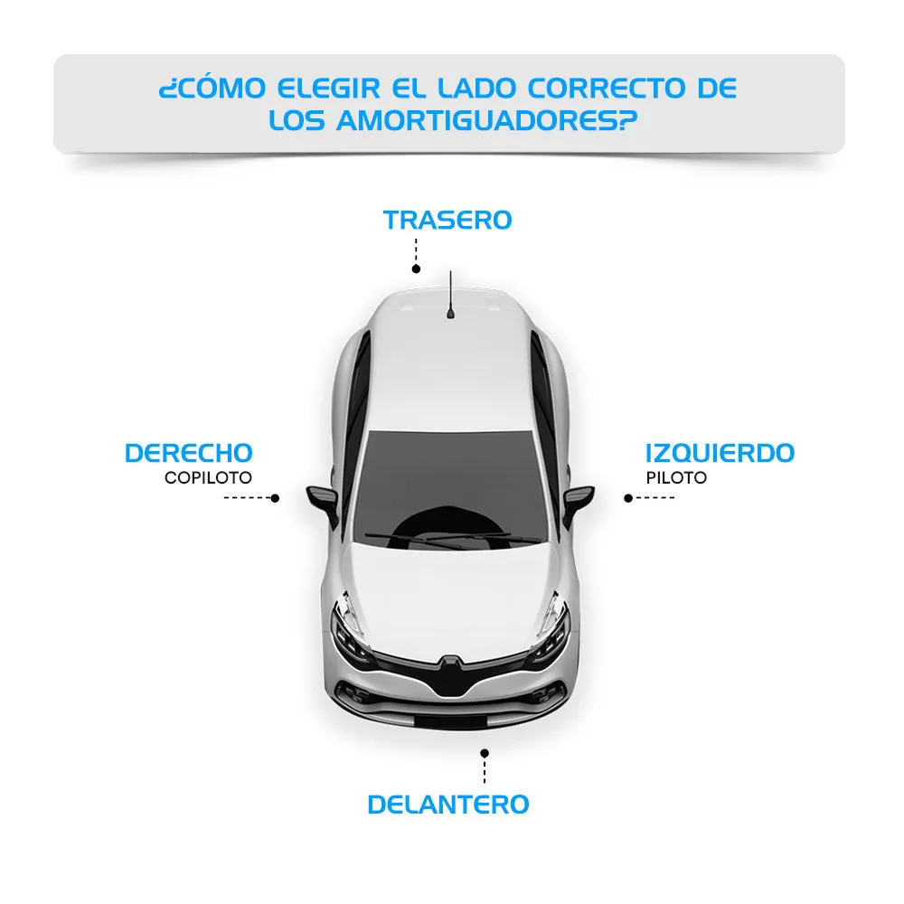 Amortiguadores Originales Ag Shock Peugeot 207 Compact 2008-2011 Trasero Derecho