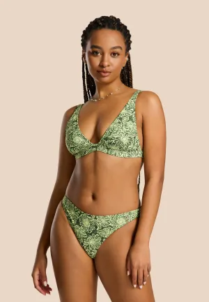 AMY bikini set daisy bouquet | green