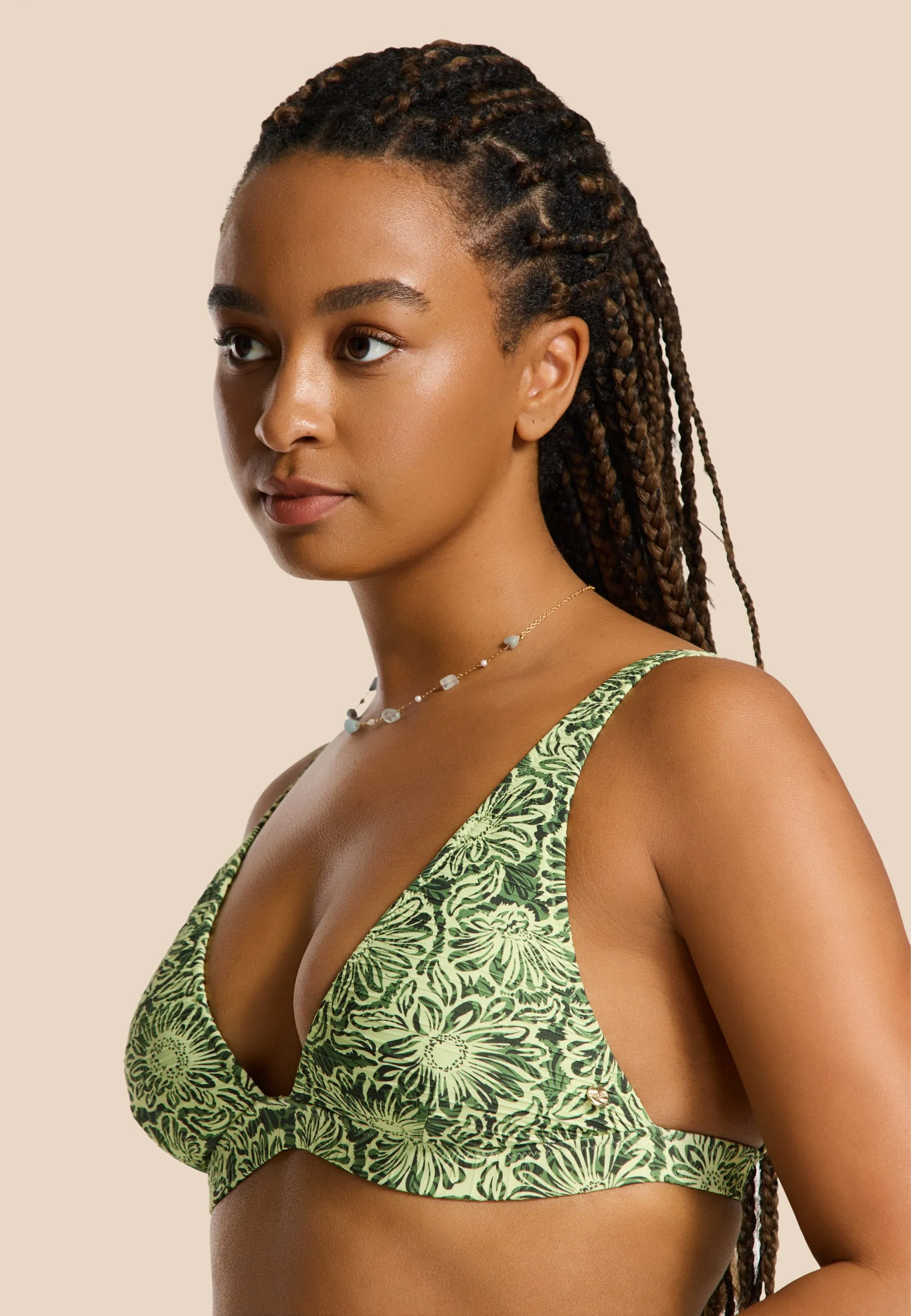 AMY bikini set daisy bouquet | green