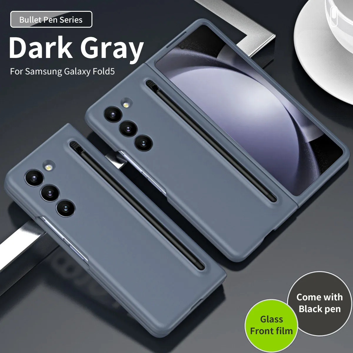 Anti-fall Protective Phone Case With Pen & Film For Samsung  Z Fold5 Fold4 Fold3