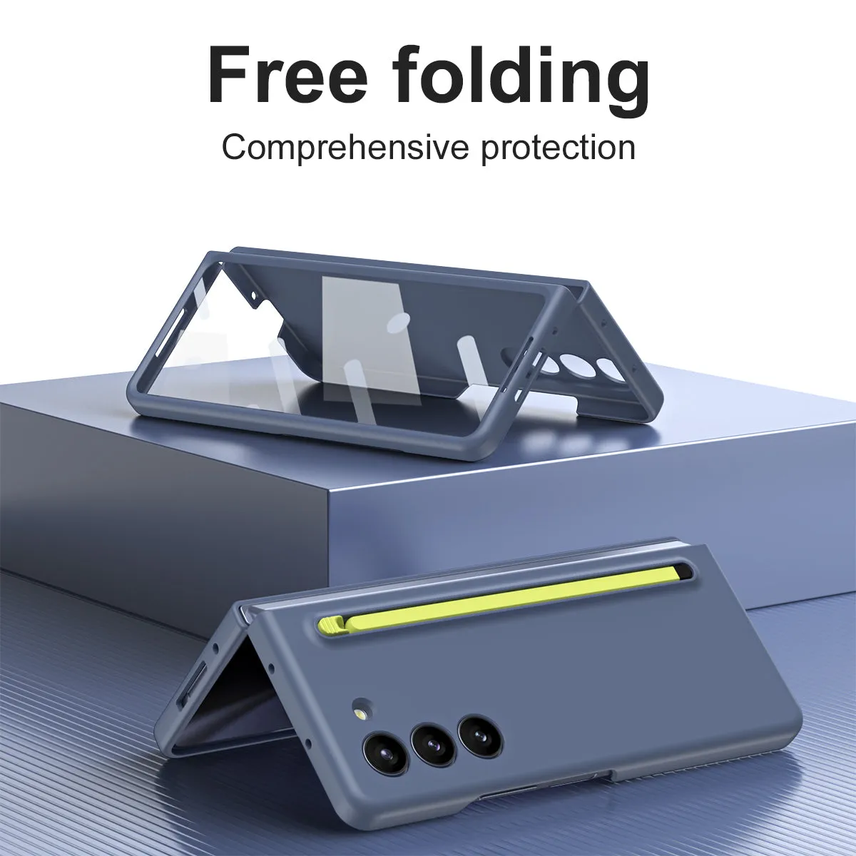 Anti-fall Protective Phone Case With Pen & Film For Samsung  Z Fold5 Fold4 Fold3