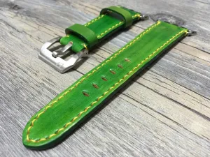 Apple Watch Ultra 49mm, Smart Watch Bands, Ultra Watch Band, Green Watch Strap, Apple Watch Leather Strap, Garmin Watch Band, Valentines Gift Ideas