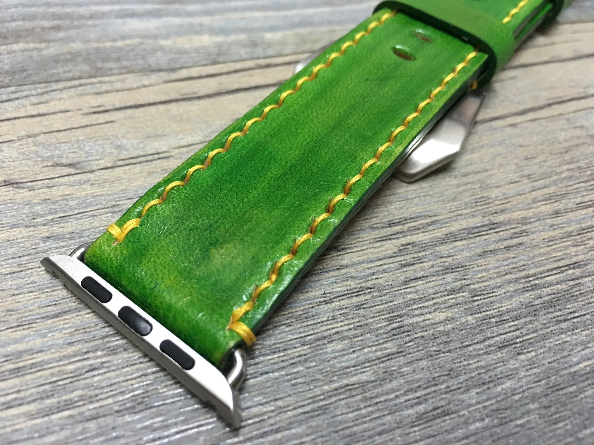 Apple Watch Ultra 49mm, Smart Watch Bands, Ultra Watch Band, Green Watch Strap, Apple Watch Leather Strap, Garmin Watch Band, Valentines Gift Ideas