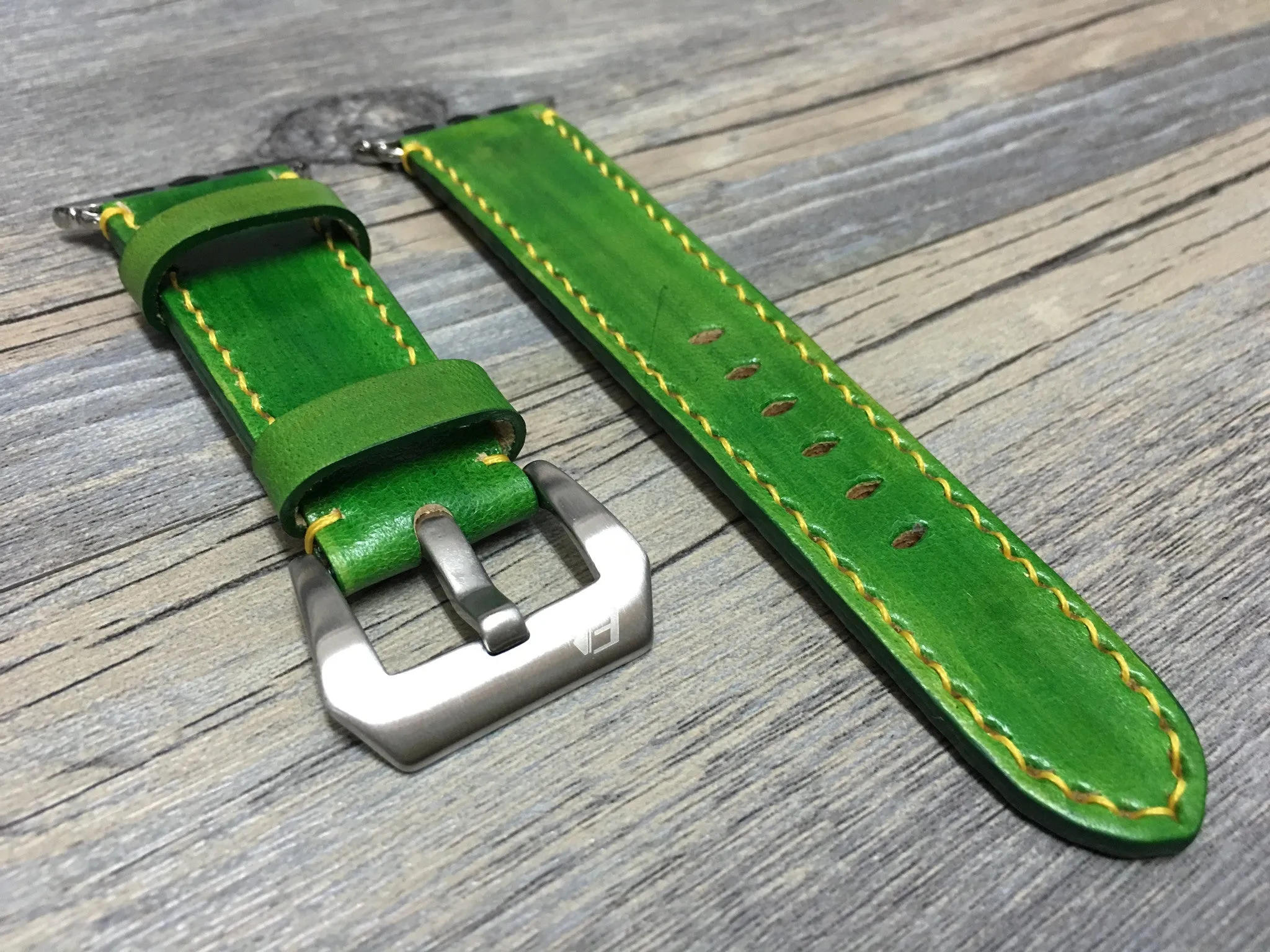 Apple Watch Ultra 49mm, Smart Watch Bands, Ultra Watch Band, Green Watch Strap, Apple Watch Leather Strap, Garmin Watch Band, Valentines Gift Ideas