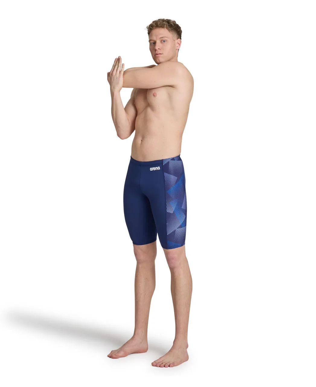 Arena Performance Men's Halftone Swim Jammer - Navy