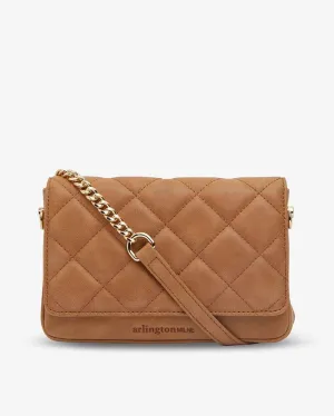 ARLINGTON MILNE Sarah Crossbody - Vintage Tan