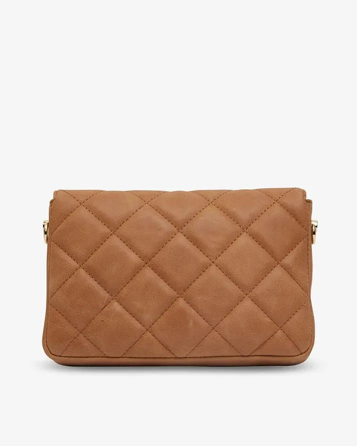 ARLINGTON MILNE Sarah Crossbody - Vintage Tan