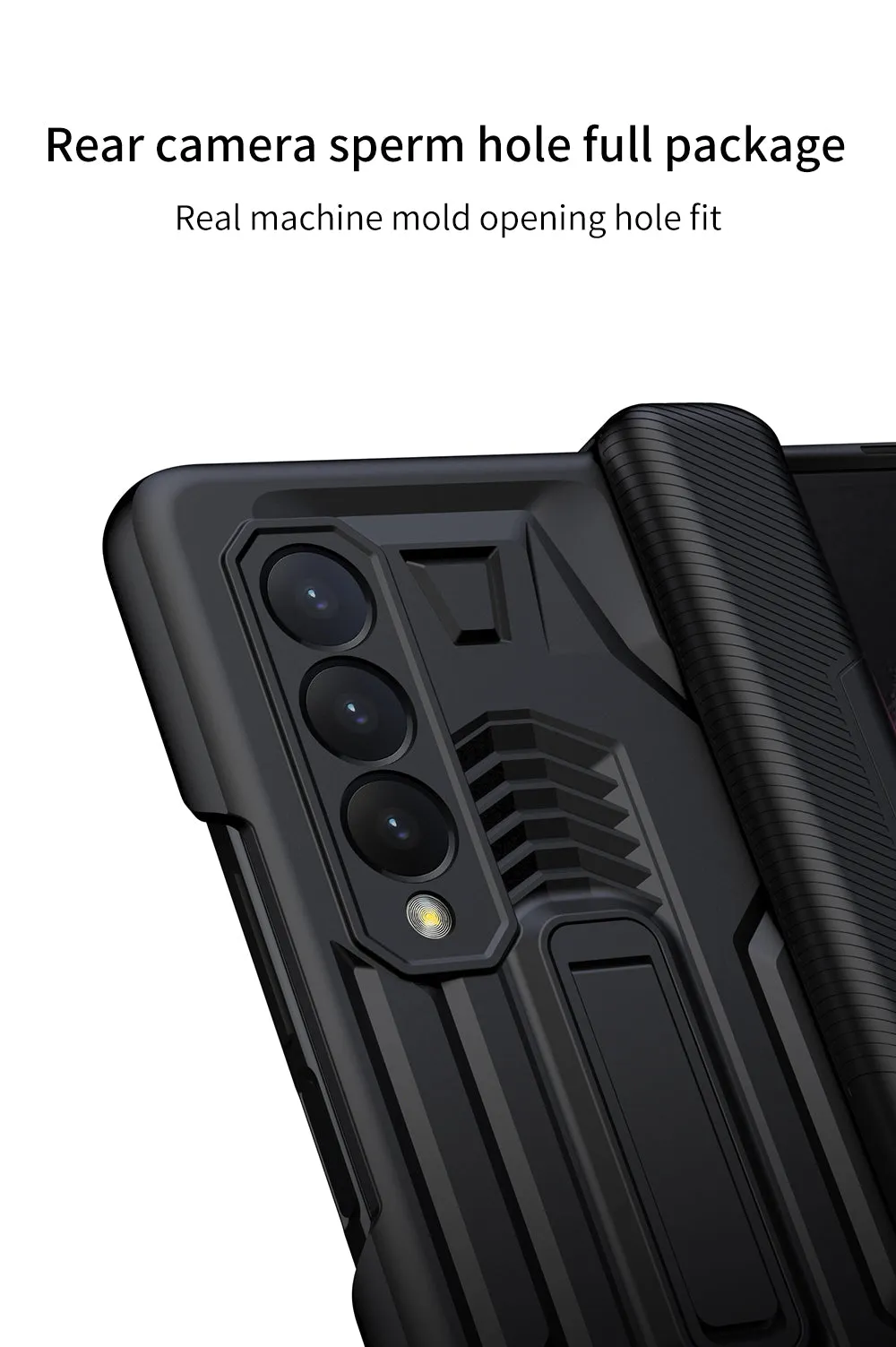 Armor Magnetic Screen Glass Case For Samsung Galaxy Z Fold 3 5G Bracket Stand Hard Fold Case Cover For Samsung Z Fold3 Funda