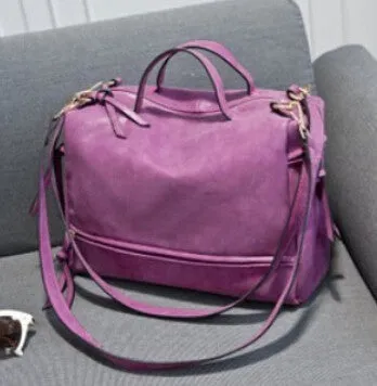 Arrive Women Shoulder Bag Nubuck Leather Vintage Messenger Bag Motorcycle Crossbody Bags Women Bag CX003