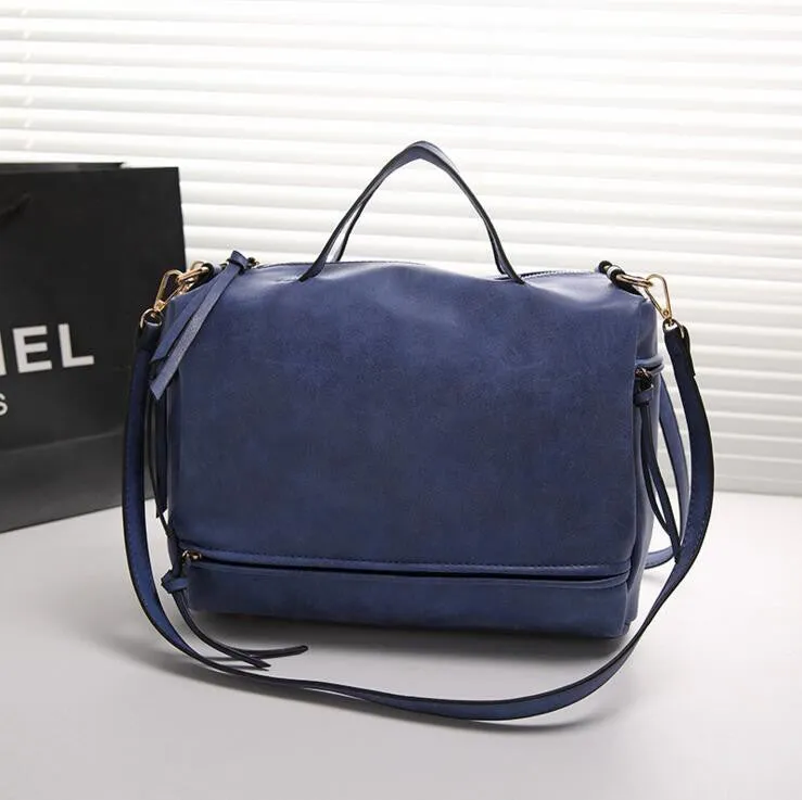 Arrive Women's Shoulder Bag Nubuck Leather Vintage Messenger Bag Motorcycle Shoulder Bags Women's Bag