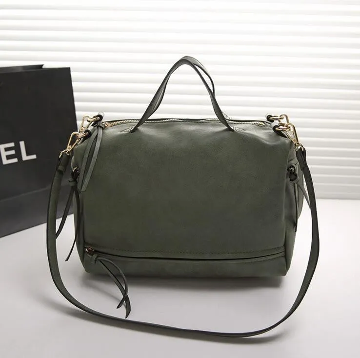 Arrive Women's Shoulder Bag Nubuck Leather Vintage Messenger Bag Motorcycle Shoulder Bags Women's Bag