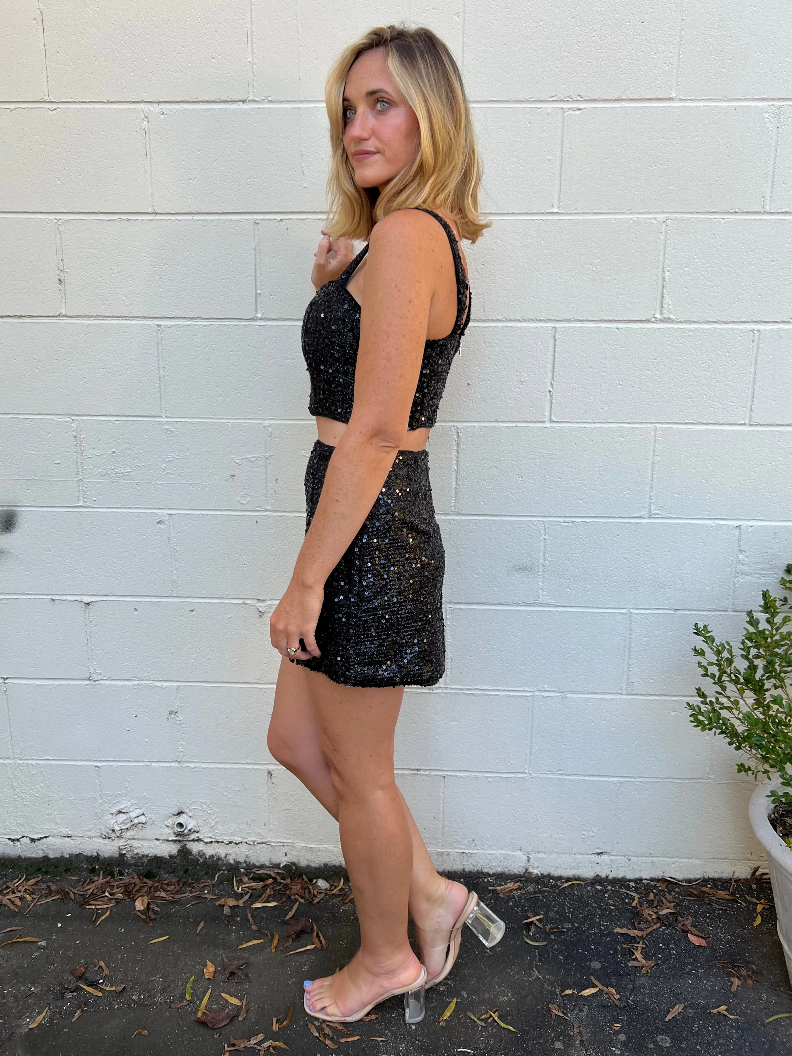 [ASTR The Label] Sutton Sequin Mini Skirt