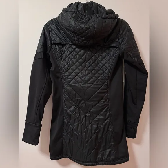 ATHLETA Women's Rock Springs CYA Jacket Quilted Puffer Black Size XS