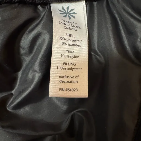 ATHLETA Women's Rock Springs CYA Jacket Quilted Puffer Black Size XS