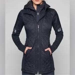 ATHLETA Women's Rock Springs CYA Jacket Quilted Puffer Black Size XS