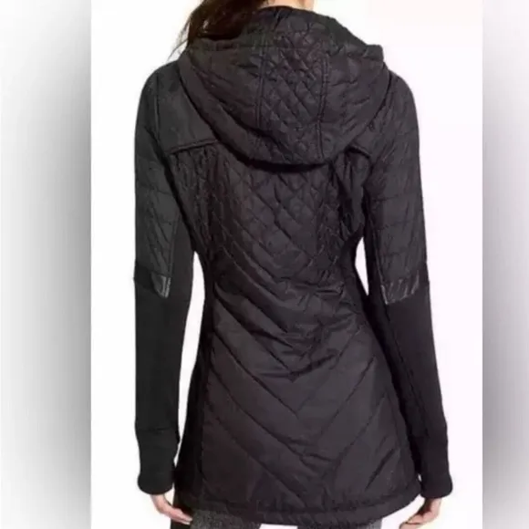 ATHLETA Women's Rock Springs CYA Jacket Quilted Puffer Black Size XS