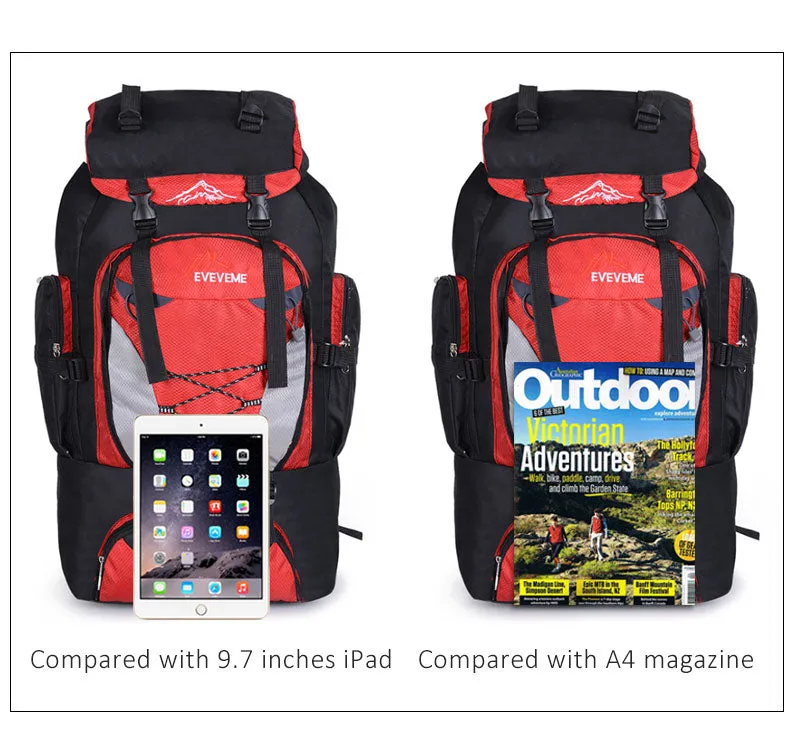 Atlas Series 80L Backpack for Backpacking, Climbing & Hiking, One Size