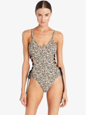 Aubrey Lace Up One Piece ::RET