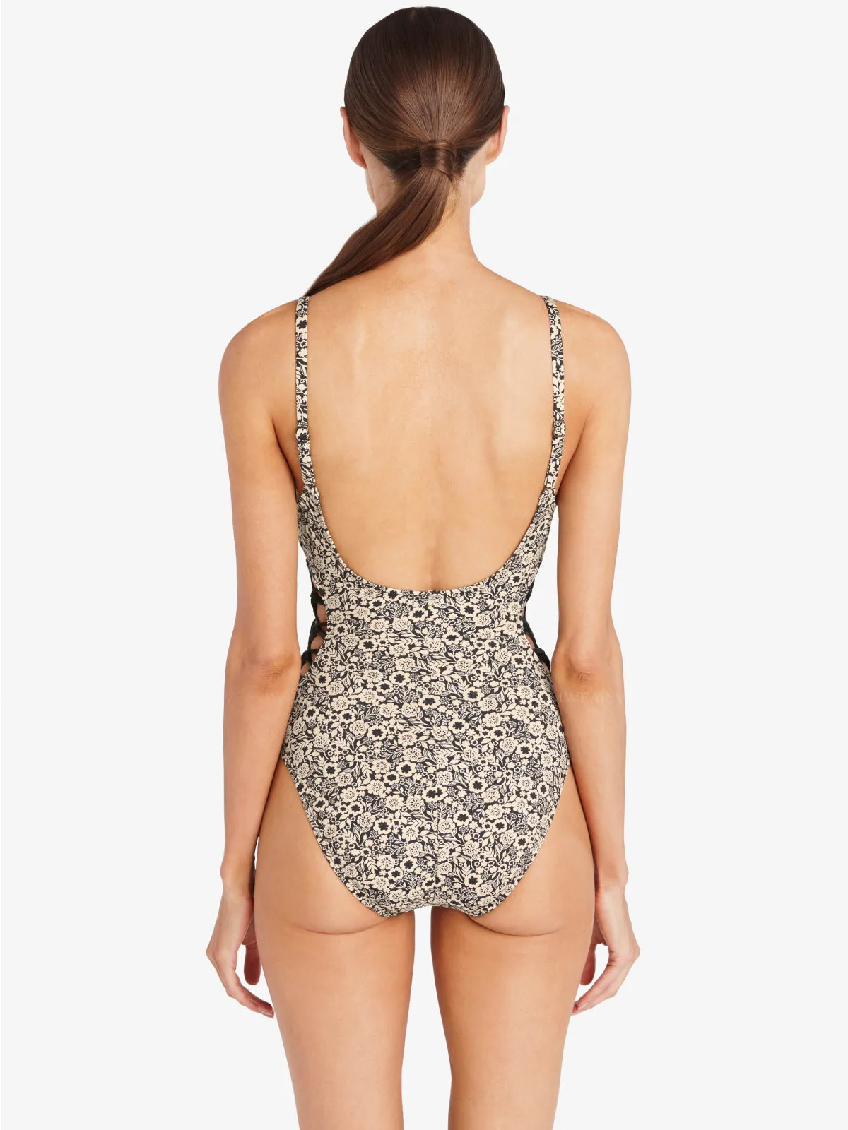 Aubrey Lace Up One Piece ::RET