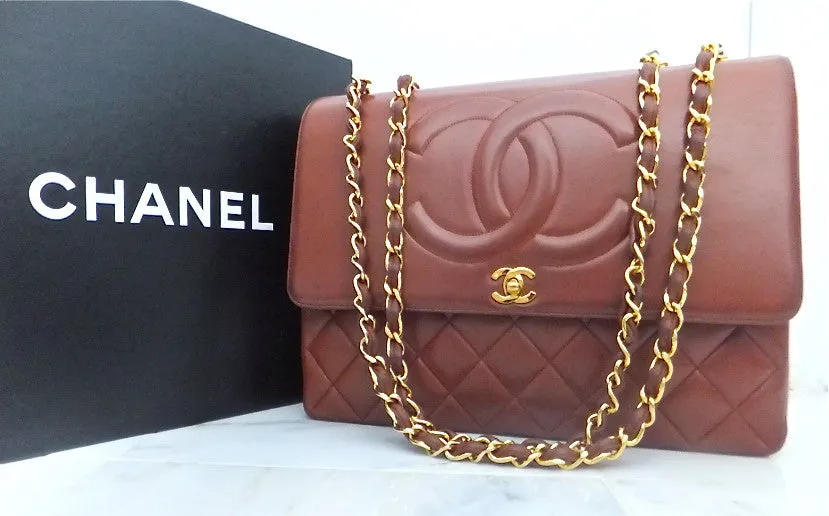 Authentic Chanel Vintage Whiskey XXL Maxi Jumbo