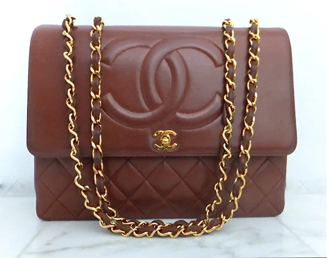 Authentic Chanel Vintage Whiskey XXL Maxi Jumbo